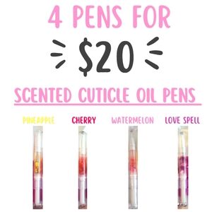 4 Scented Cuticle Oil Pens